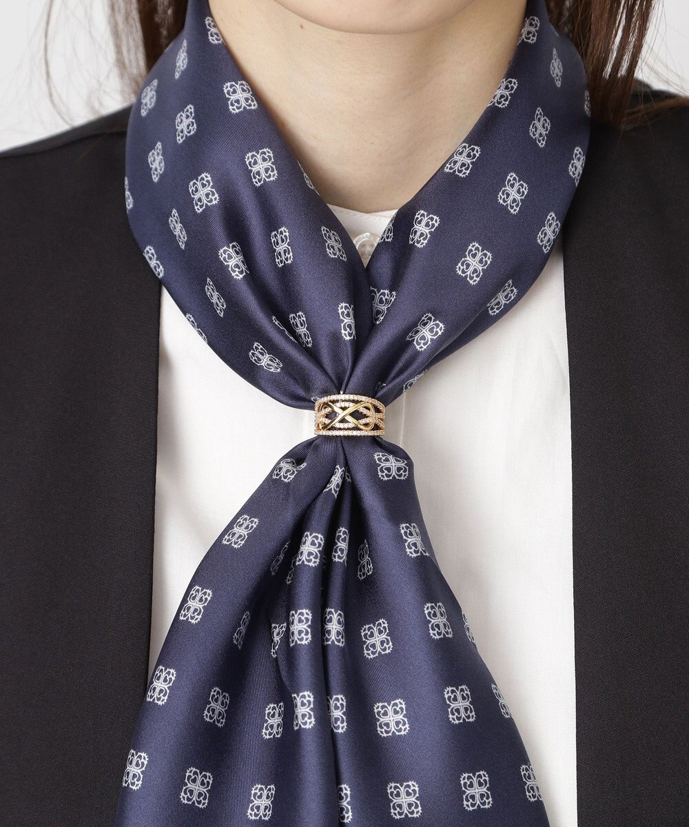 MOONBAT Luna Luce(ルナルーチェ)スカーフリング Pave Setting パヴェセット お手持ちのスカーフを通すだけ ギフト 