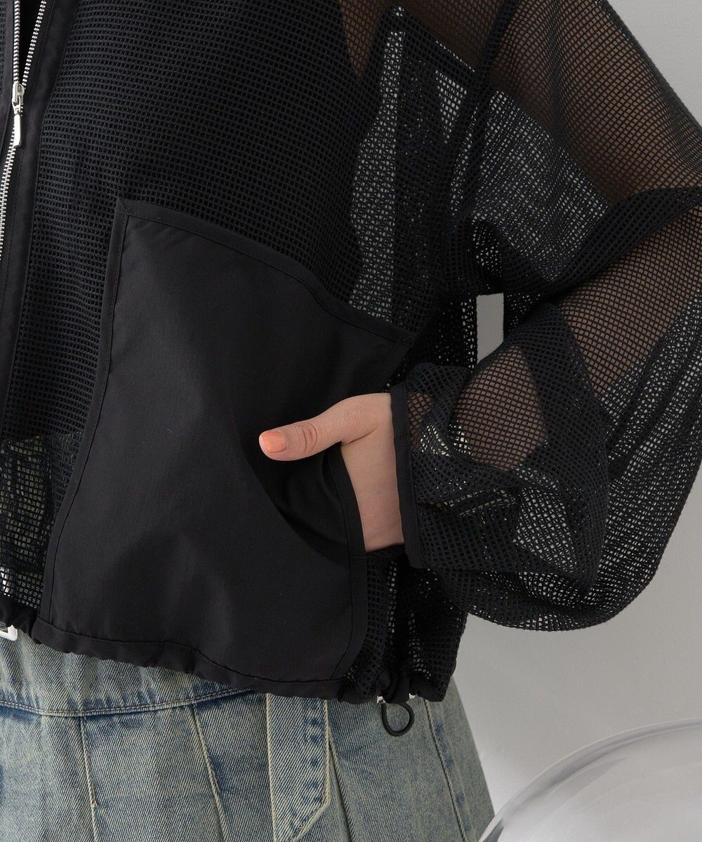 earth music&ecology メッシュブルゾン 