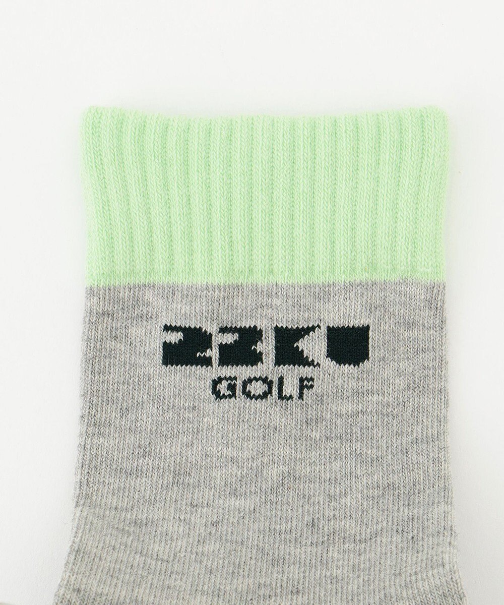 23区GOLF 【MEN】カラーブロック ハーフソックス 