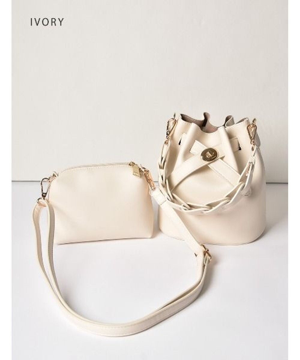 LA BAGAGERIE 【MONICA】編み込みハンドル2WAYバッグ 