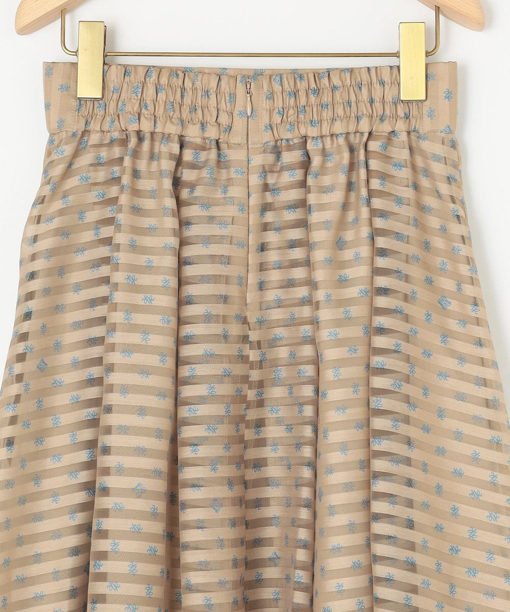 組曲 S 【セットアップ対応可】モノグラムプリントフレアスカート 