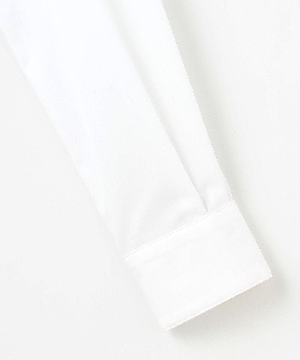 J.PRESS LADIES S 【リクルート対応】ホワイトブロード シャツカラーブラウス 