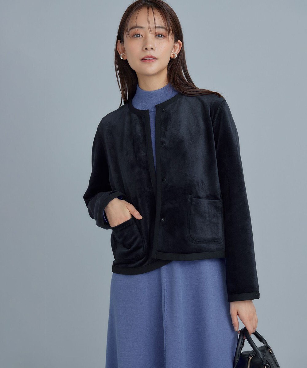 組曲 S 【2WAY・WEB限定】バックベロア リバーシブルジャケット 