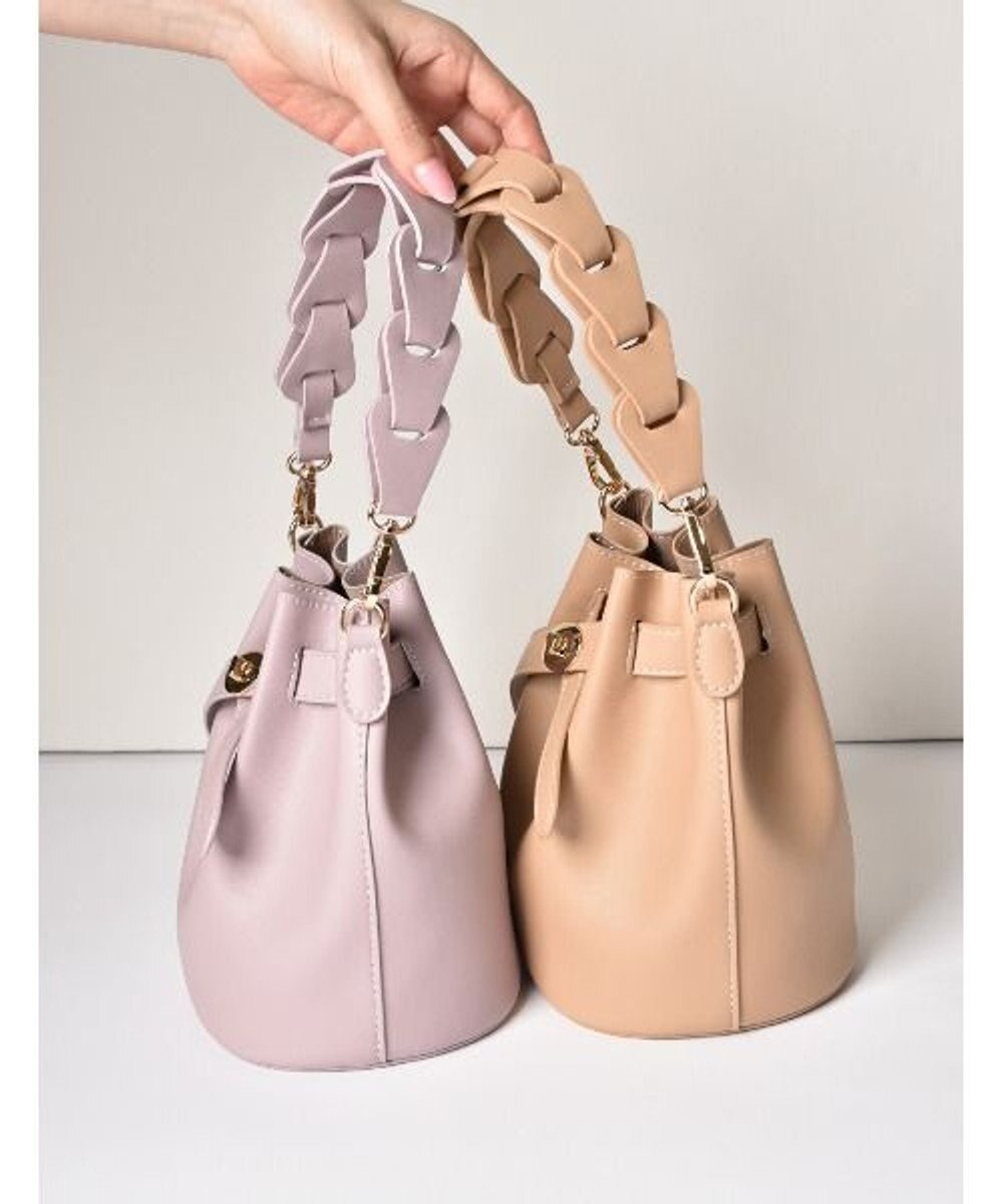 LA BAGAGERIE 【MONICA】編み込みハンドル2WAYバッグ 