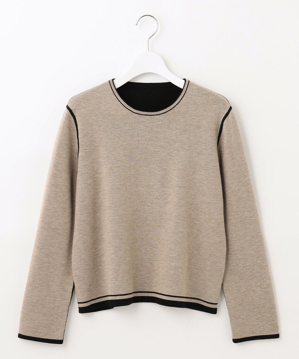 自由区 【ご好評につきWEBのみ新色追加/洗える/マルチウェイ】リバーシブルニット セットアップ 