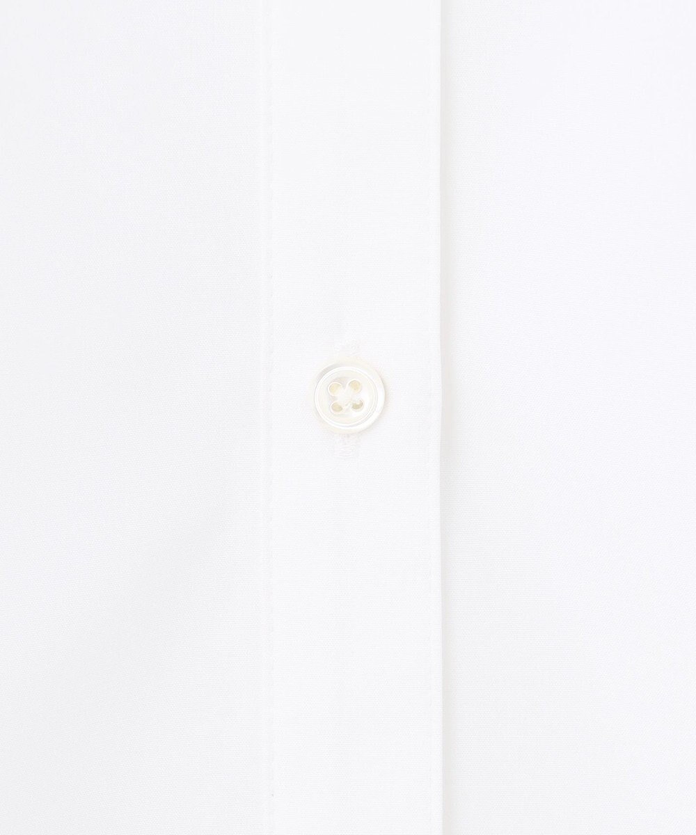 J.PRESS LADIES S 【リクルート対応】ホワイトブロード シャツカラーブラウス 