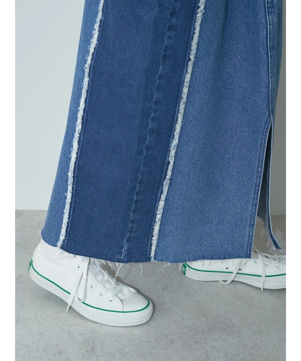 earth music&ecology Ｌｅｅ×ｅ．ｍ．ａ．ｅ　切替デニムスカート 