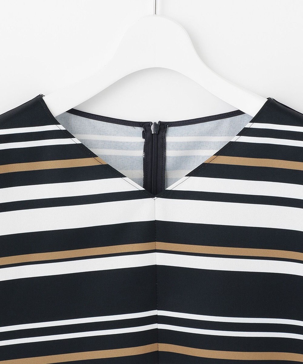 自由区 【接触冷感・速乾・UVカット・撥水・防シワ】リネンライクツイル プルオーバーブラウス 