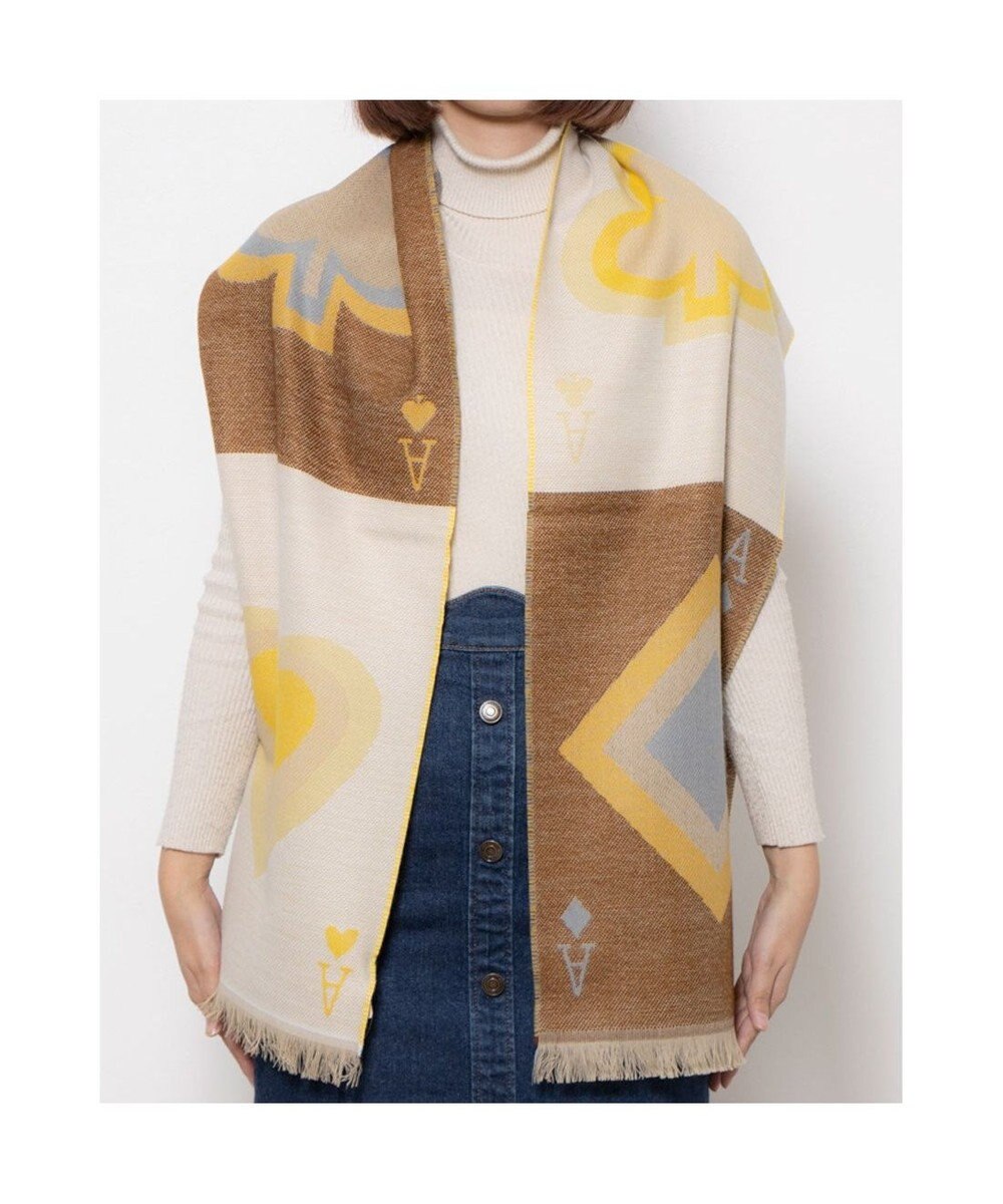 UNBILLION カシュネ cache nez / トランプ柄マフラー 