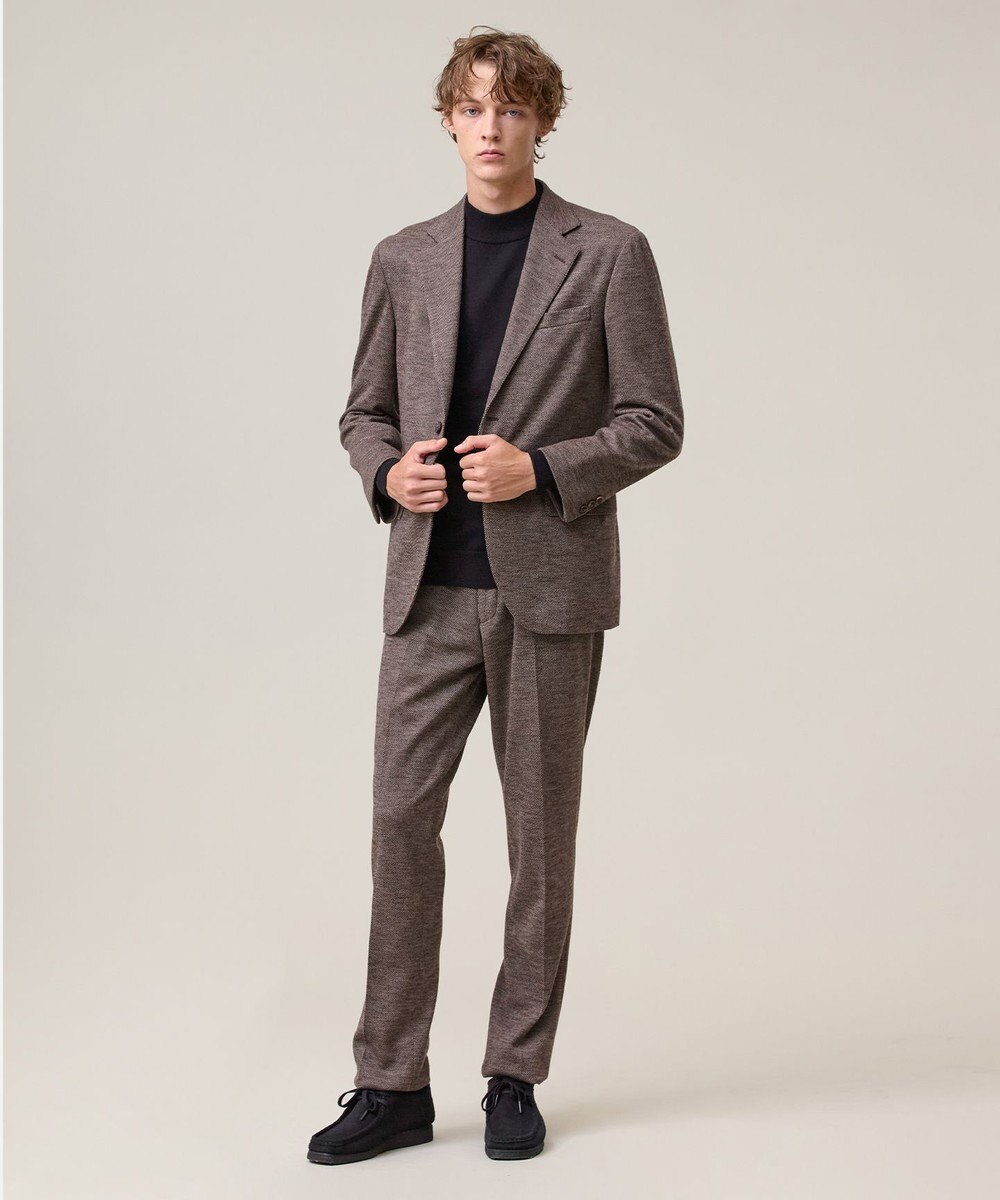 J.PRESS MEN 快適さとエレガンスを纏う【セットアップ対応 / ストレッチ】SOFAニット ハイグレードジャージー ジャケット 