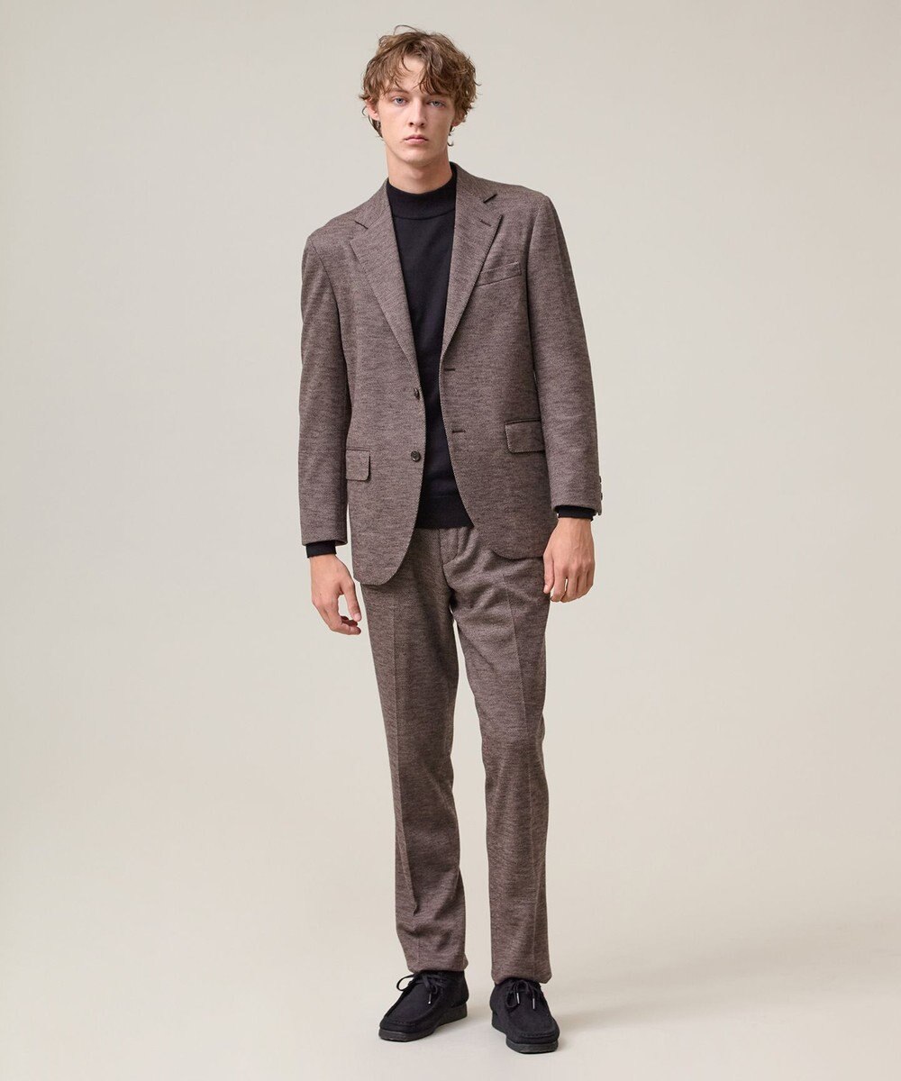 J.PRESS MEN 快適さとエレガンスを纏う【セットアップ対応 / ストレッチ】SOFAニット ハイグレードジャージー ジャケット 