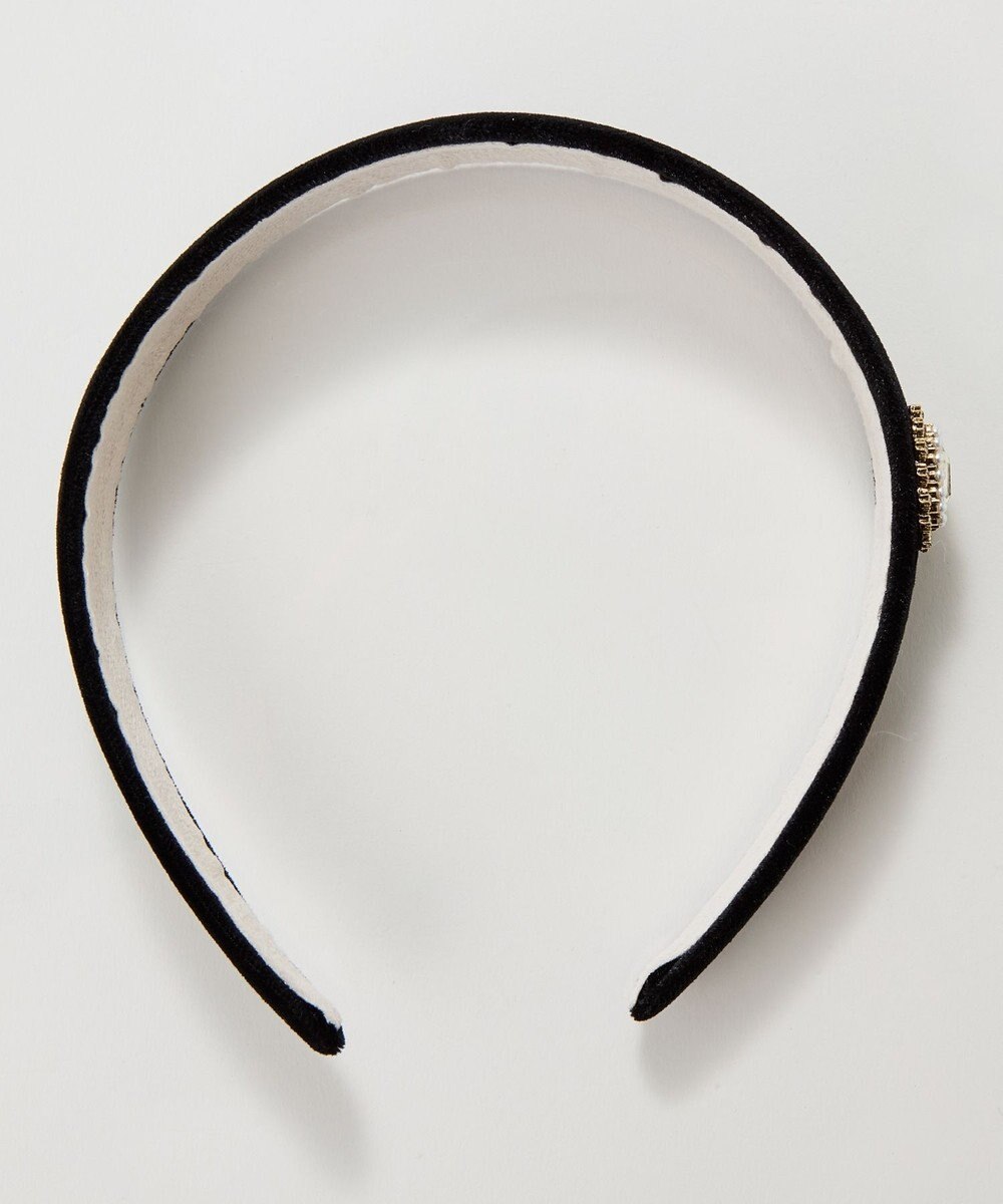 Phoebe <オンワード限定セット>トゥウィンクルフレームパールピアス×クラッシービジューカチューシャ ゴールド 