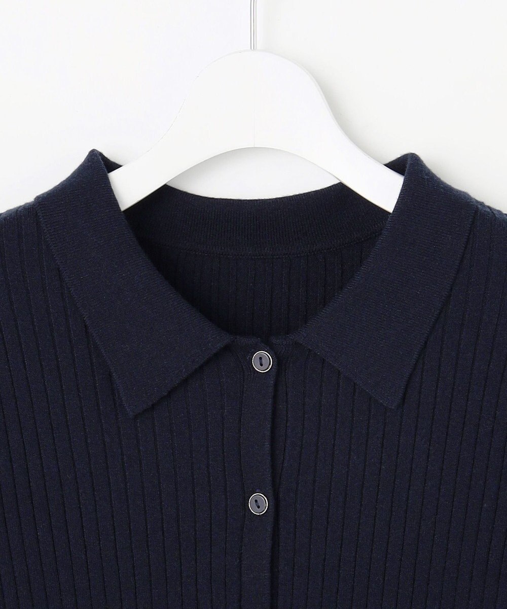 ANY SIS S CICA加工 襟デザイン ニット 