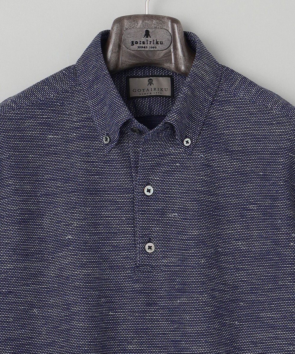 GOTAIRIKU 【麻混の清涼感】ノルマンディーリネン ボタンダウンポロシャツ(24年モデル) 