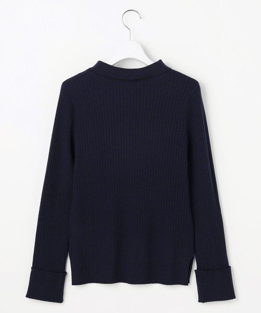 ANY SIS S CICA加工 襟デザイン ニット 