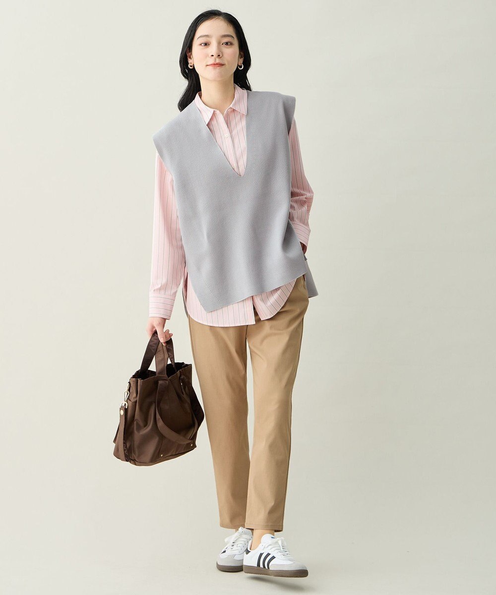 ANY L Vネックニットベスト 