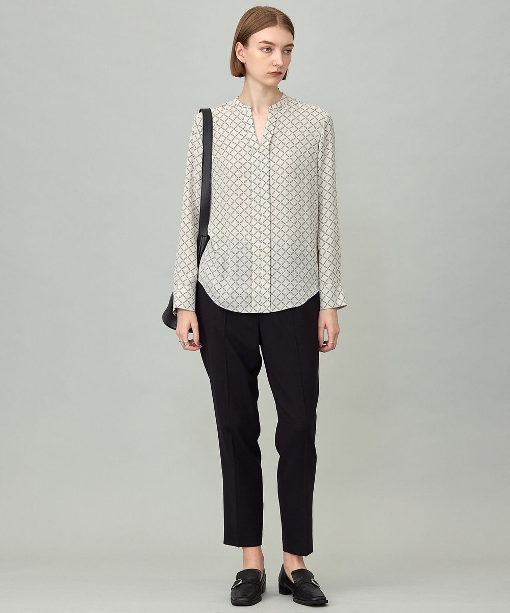 ICB 【UVカット・洗える】ウール2WAYストレッチ ドロストパンツ 