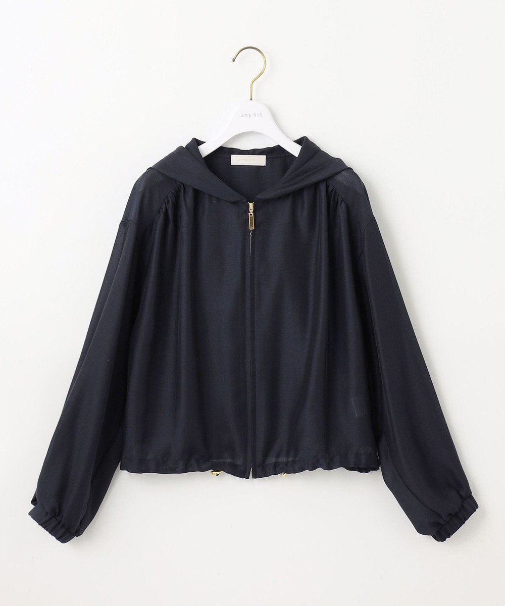 ANY SIS 【接触冷感】シアー パーカー 