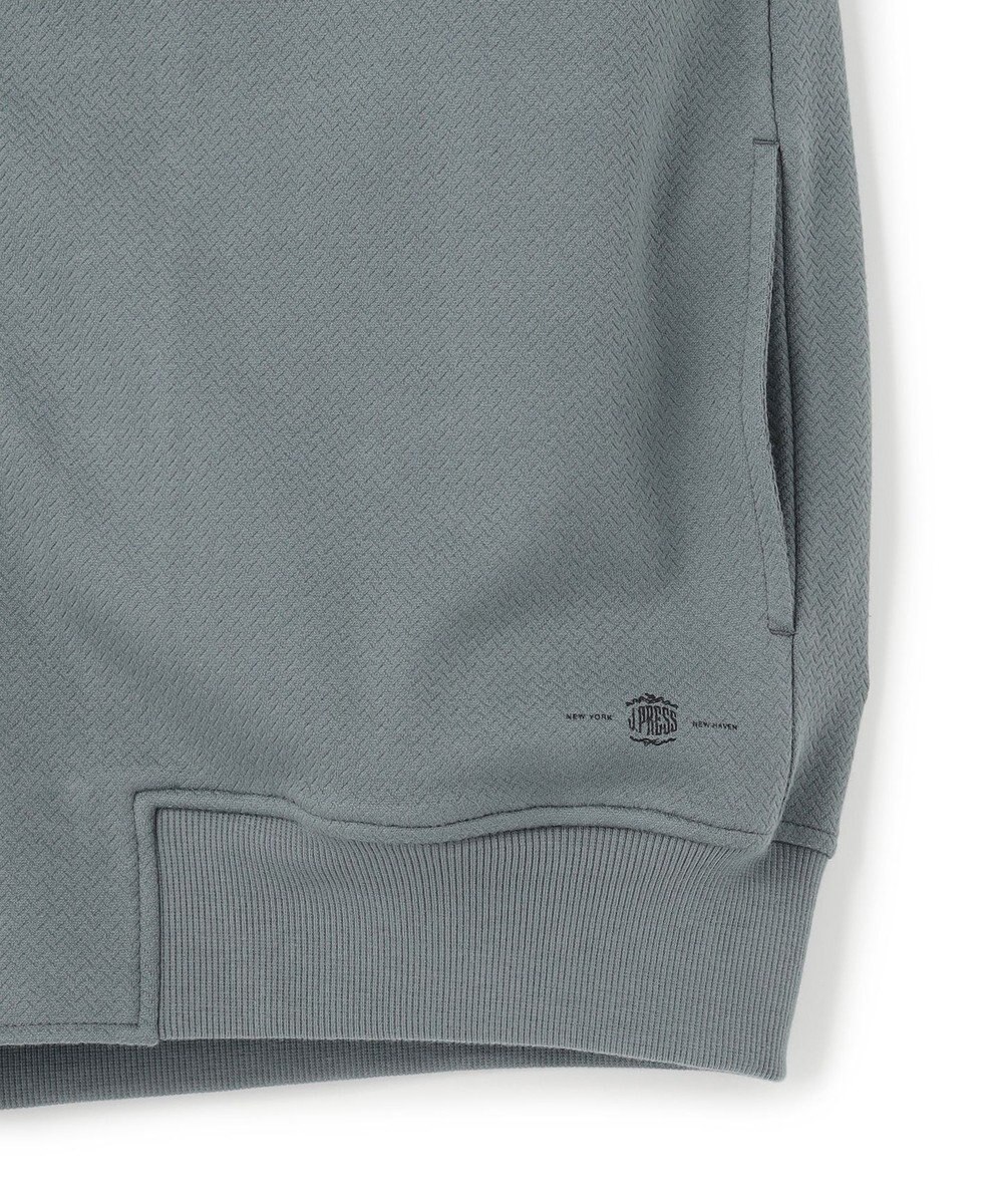 J.PRESS MEN お出かけシーンにも最適【J.PRESS PREMIUM JERSEY】ジャガードリンクス コンビパーカー 