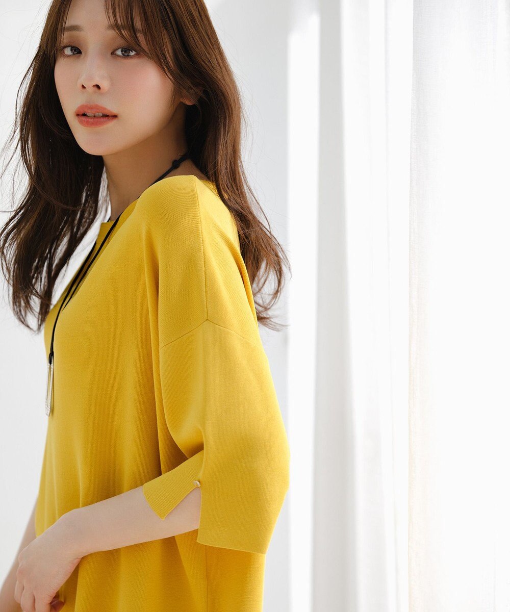 ANY SIS 【アイスタッチ】ボートネックニット プルオーバー 