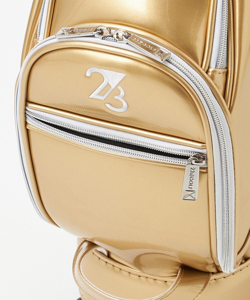 23区GOLF 【UNISEX】エレガントエナメルキャディバッグ　キャスター付きで移動もラクチン 