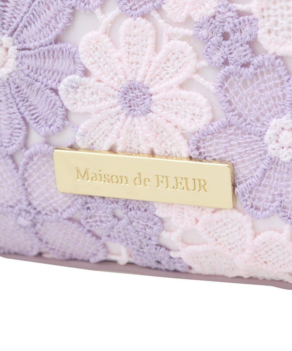 Maison de FLEUR フラワーレース2Wayスクエアトートバッグ 