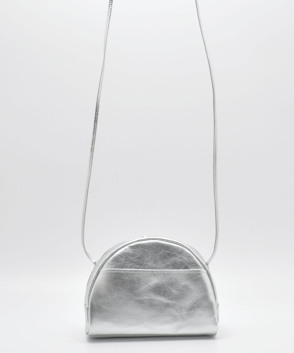 blancle メタリックレザー ハーフサークルショルダー 