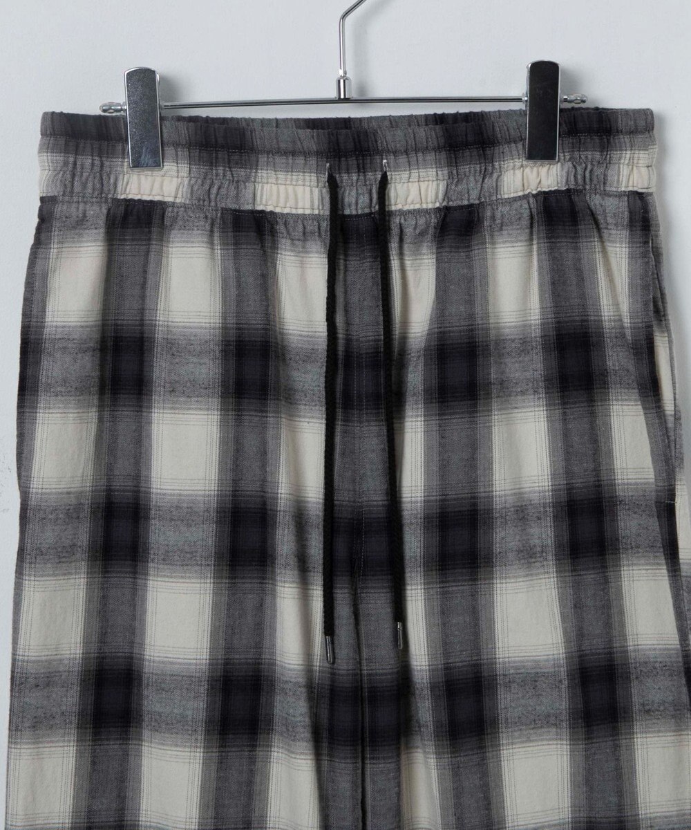 WEGO 【ウエストゴム】オンブレチェックイージーパンツ 