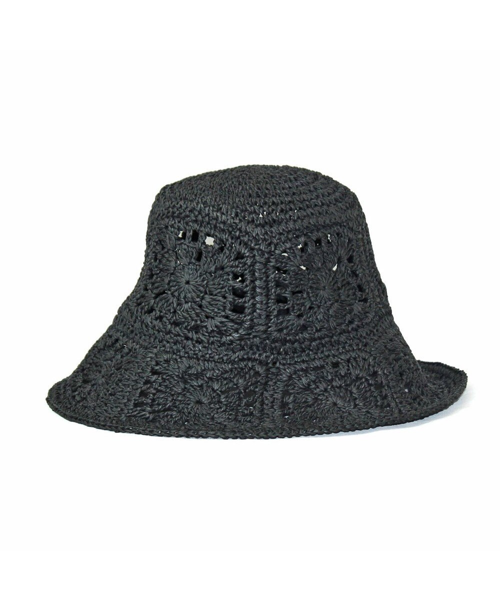 ATRENA 花柄細網みハット 