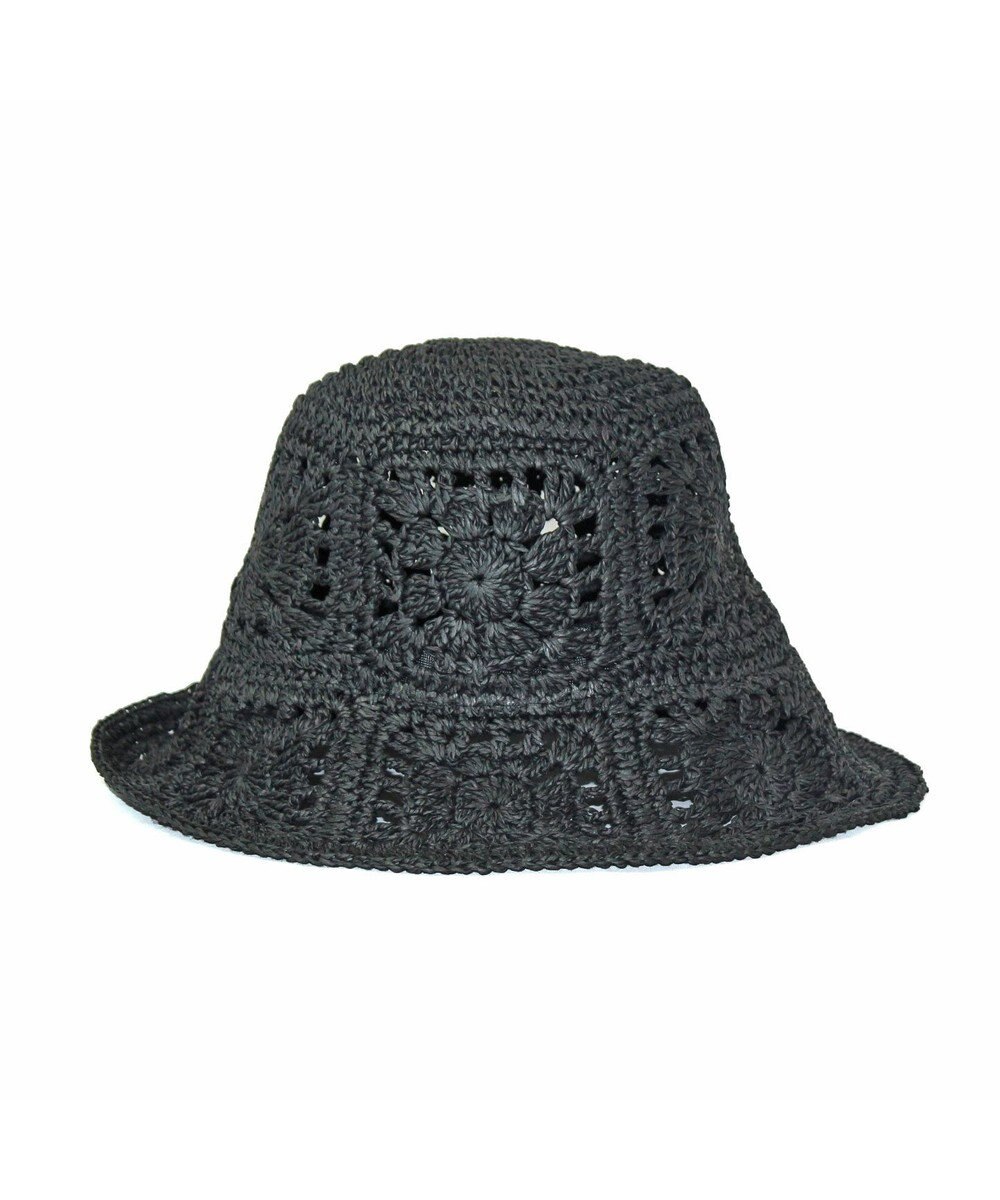 ATRENA 花柄細網みハット 