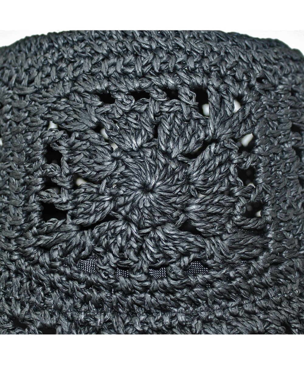 ATRENA 花柄細網みハット 