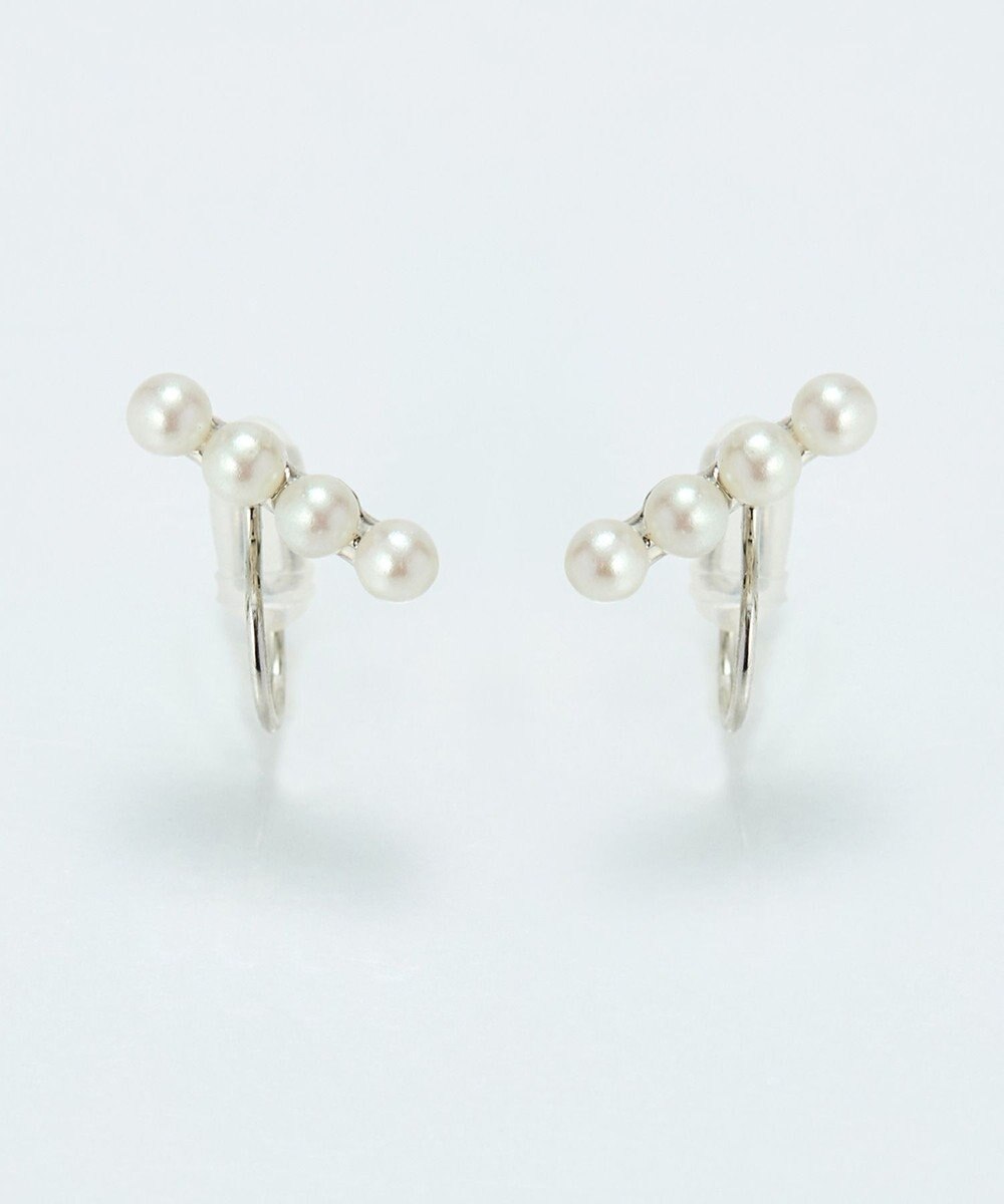 Phoebe 【痛くないシリーズ/金属アレルギー対応】バランスパールライトフィットイヤリング　シルバー 