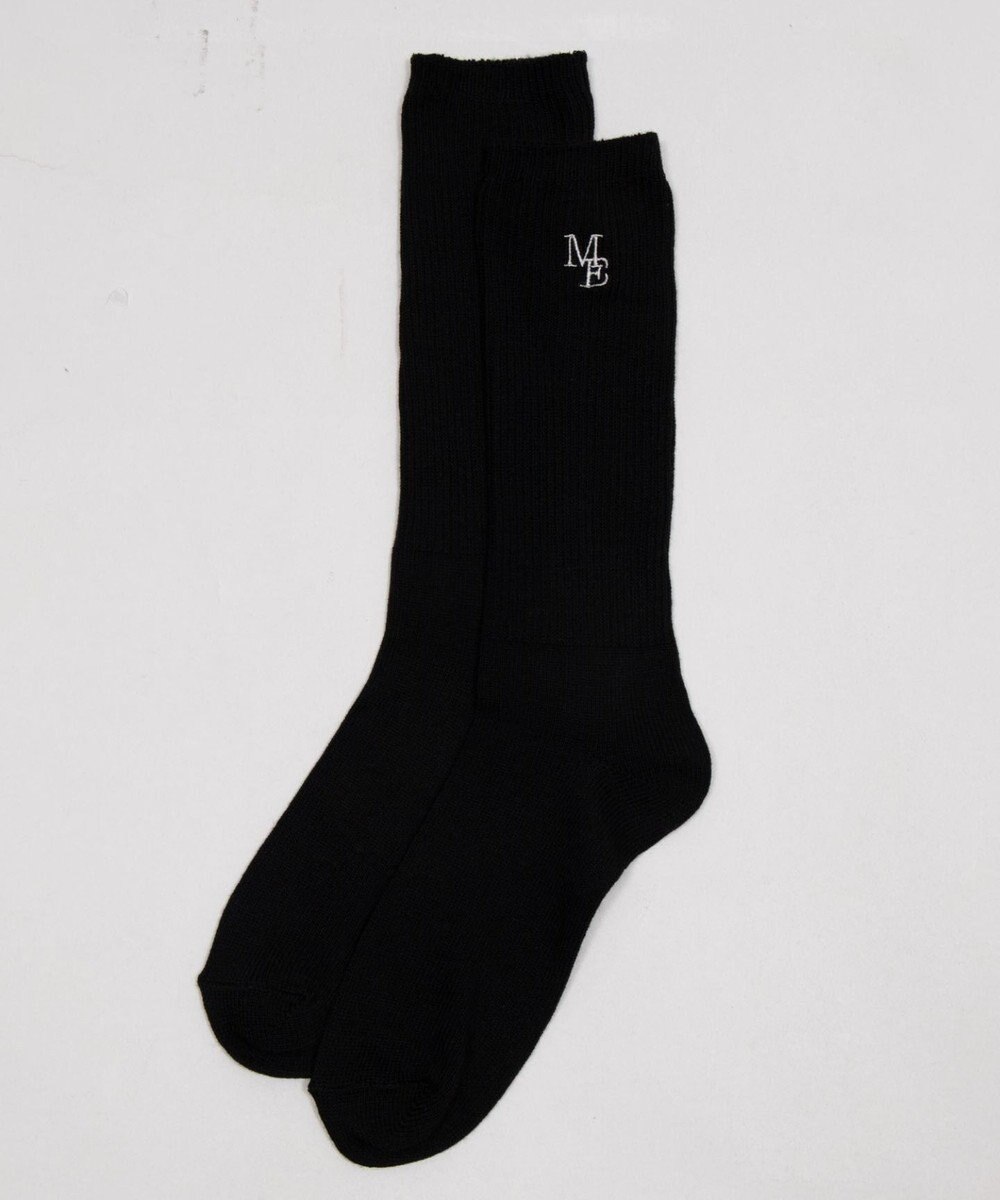 WEGO 刺繍ロゴローゲージゆるリブソックス 