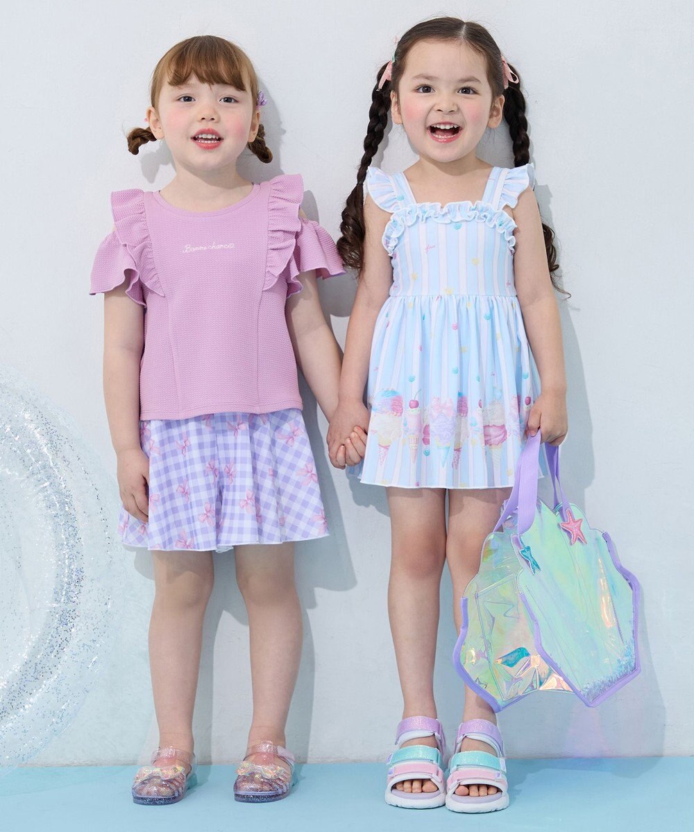 ANY KIDS キラキラジェリーサンダル 