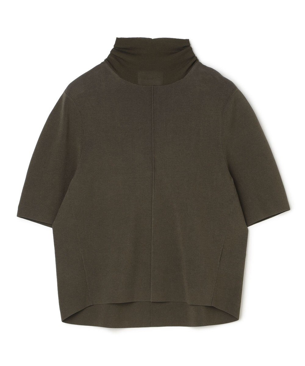 BEIGE， LAURA / ドライタッチ ストレッチショートスリーブニット 