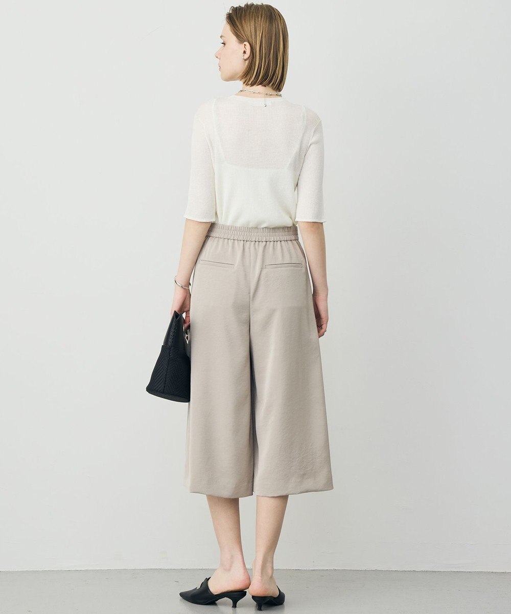 ICB L 【先行予約】 リネンブレンドシアー クルーネックリブニット 