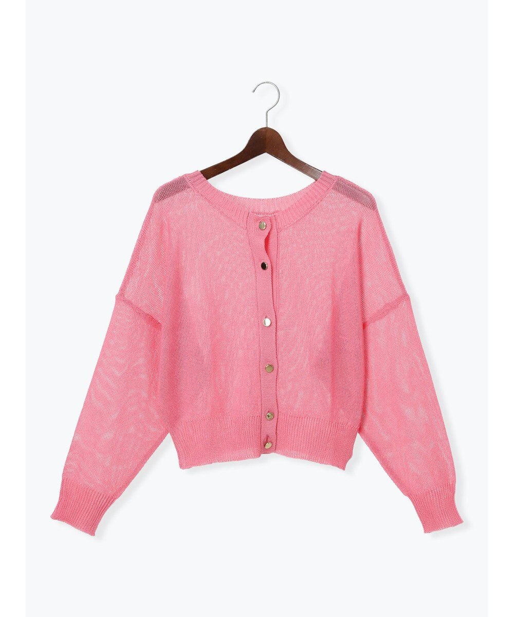 Te chichi 【WEB限定カラーあり】ペーパータッチヤーン2wayメッシュニット 