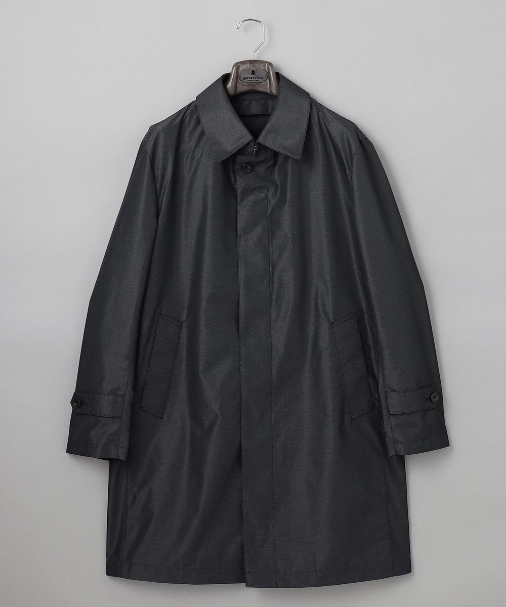 GOTAIRIKU ダウンライナー装着可【半裏仕様でより軽量】メランジシャンブレー ステンカラースプリングコート 