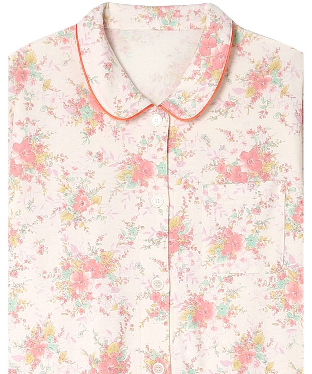 Wing パジャマ 長袖 長ズボン 綿100％ スムース素材 レディース EP5063 ウイング／ワコール 