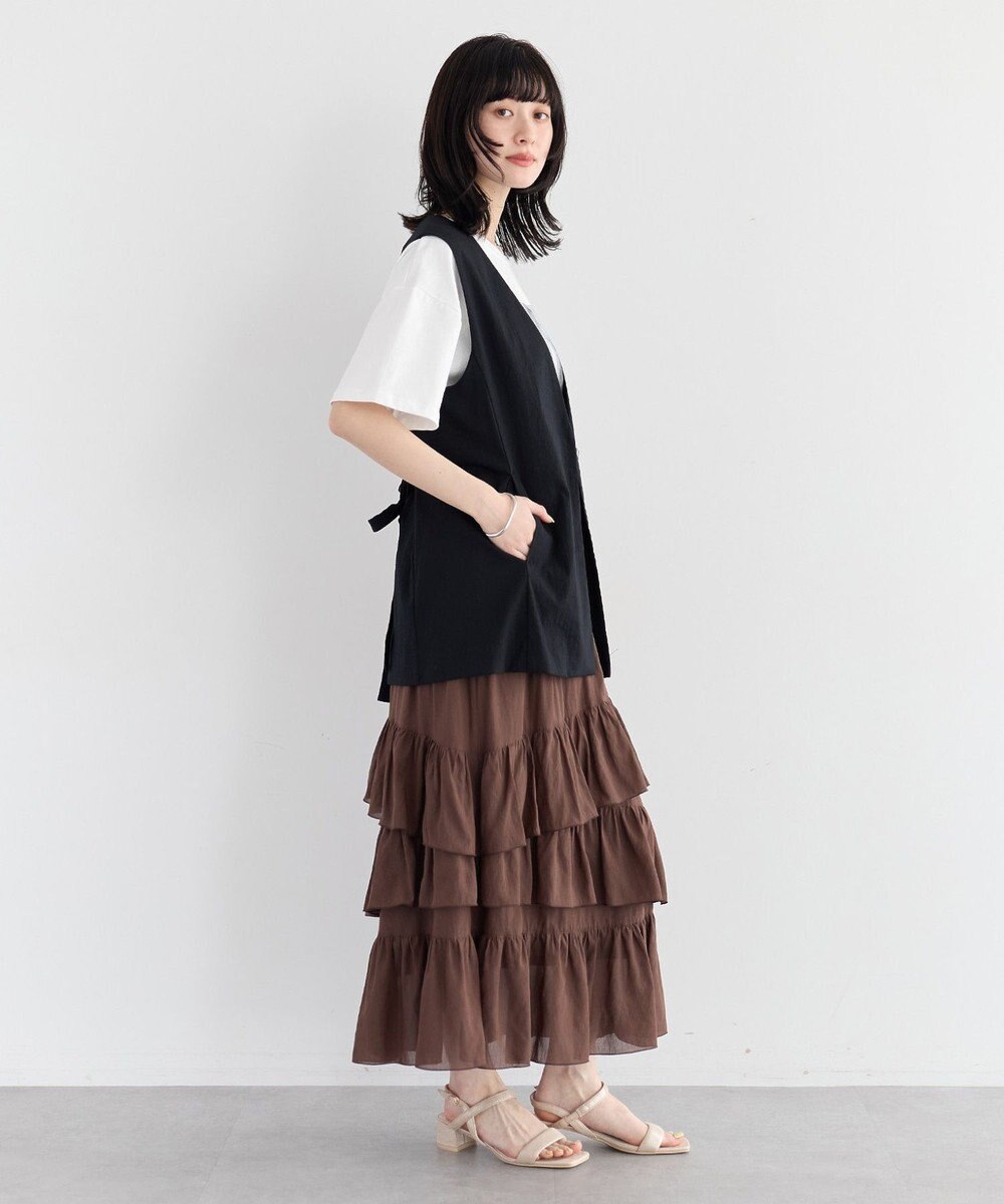 YECCA VECCA ドライタッチウエストベルトジレ 