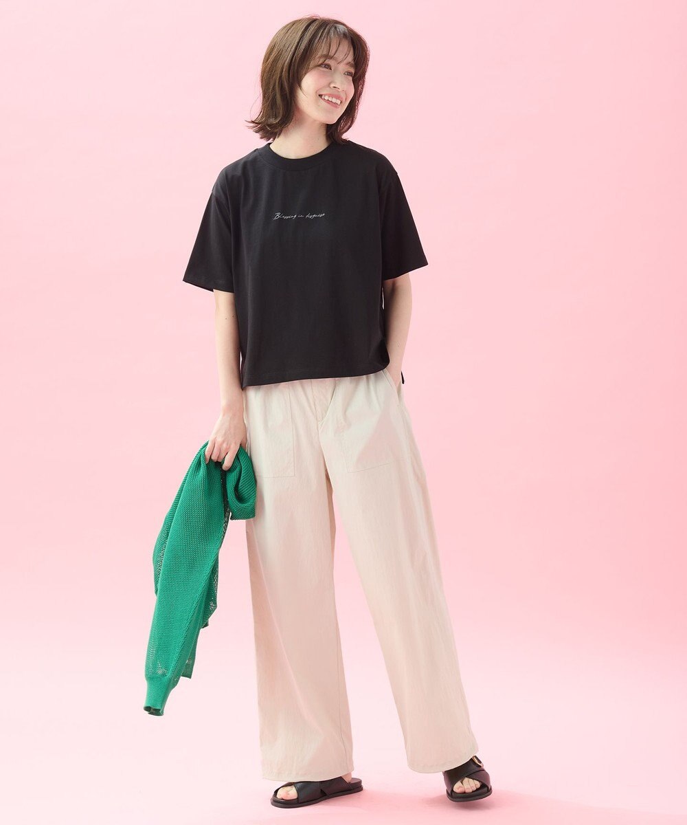 ANY L オーガビッツ刺繍ロゴＴシャツ 