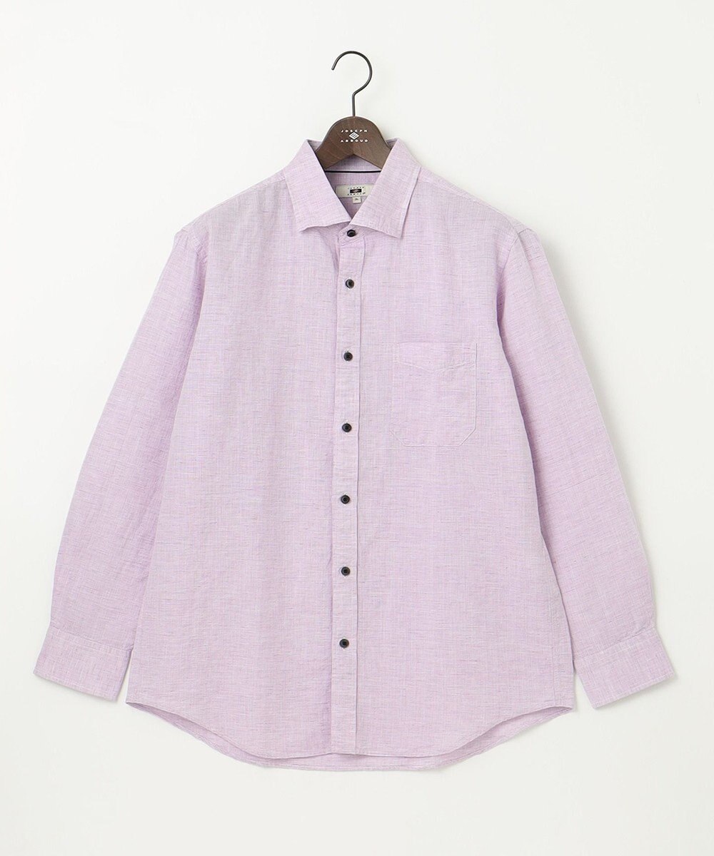 JOSEPH ABBOUD 【キングサイズ・カラー豊富/サステイナブル】リヨセルリネンサッカーシャツ 