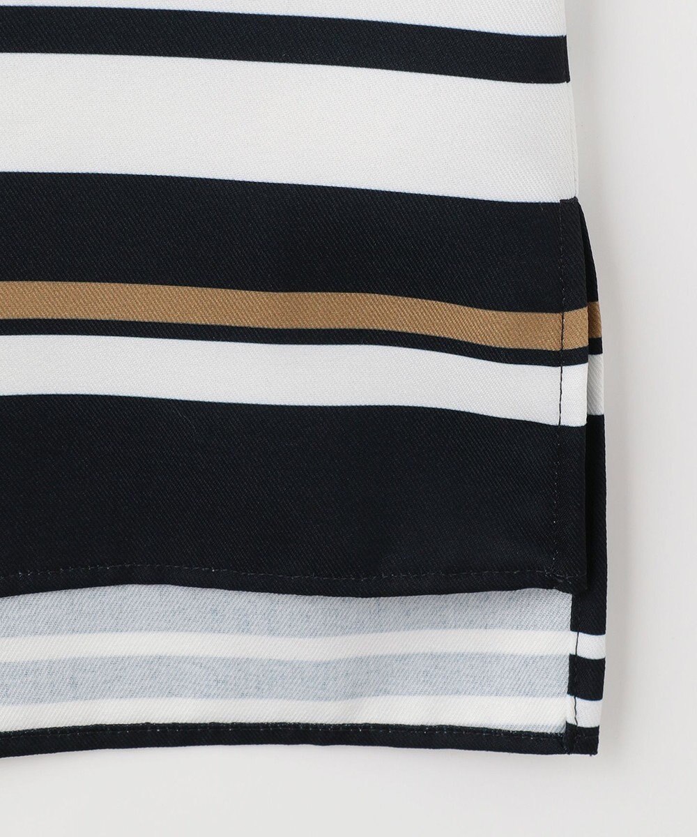 自由区 【接触冷感・速乾・UVカット・撥水・防シワ】リネンライクツイル プルオーバーブラウス 