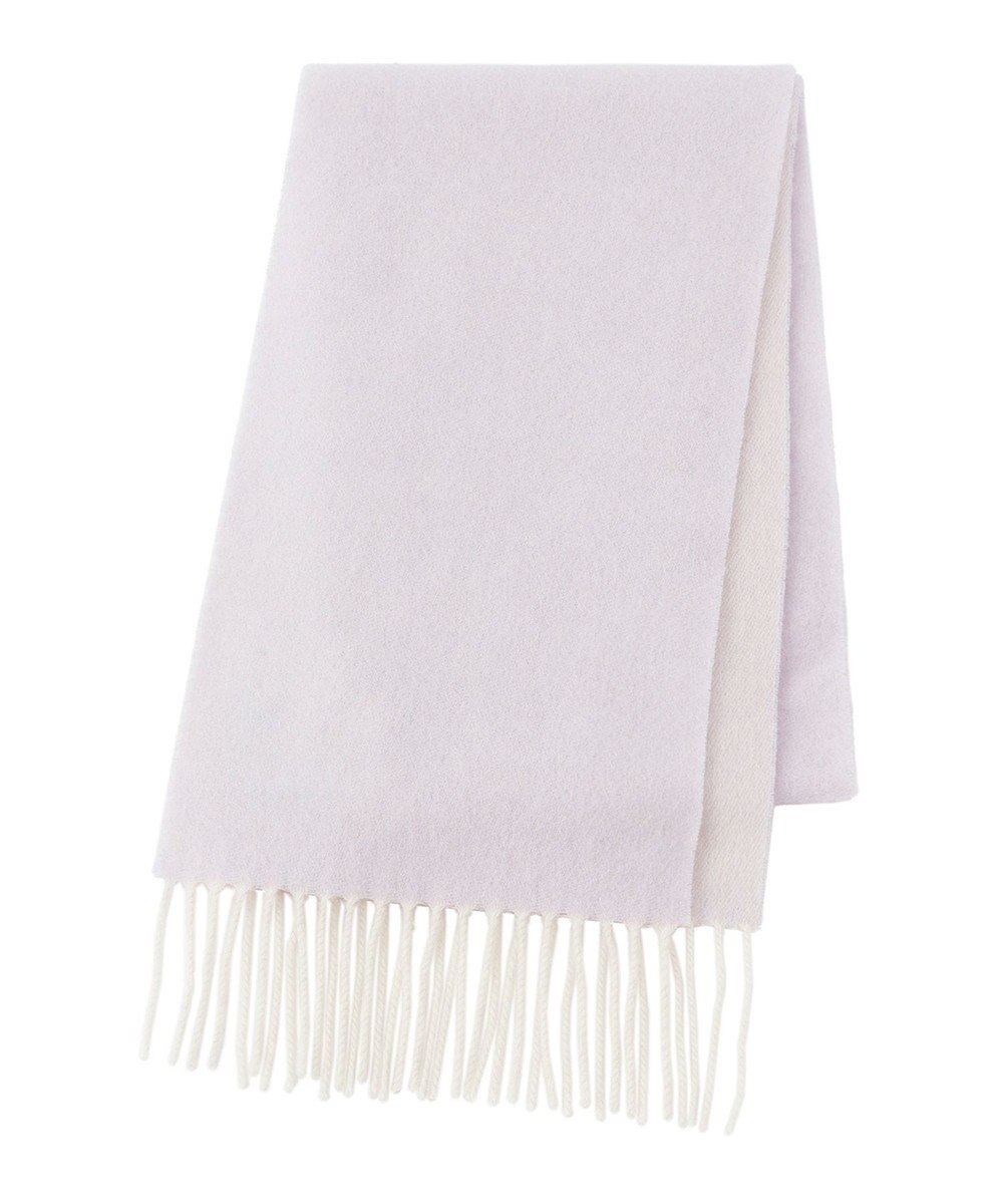 MOONBAT FURLA カシミヤ100%リバーシブルプチマフラー/幅20cm 