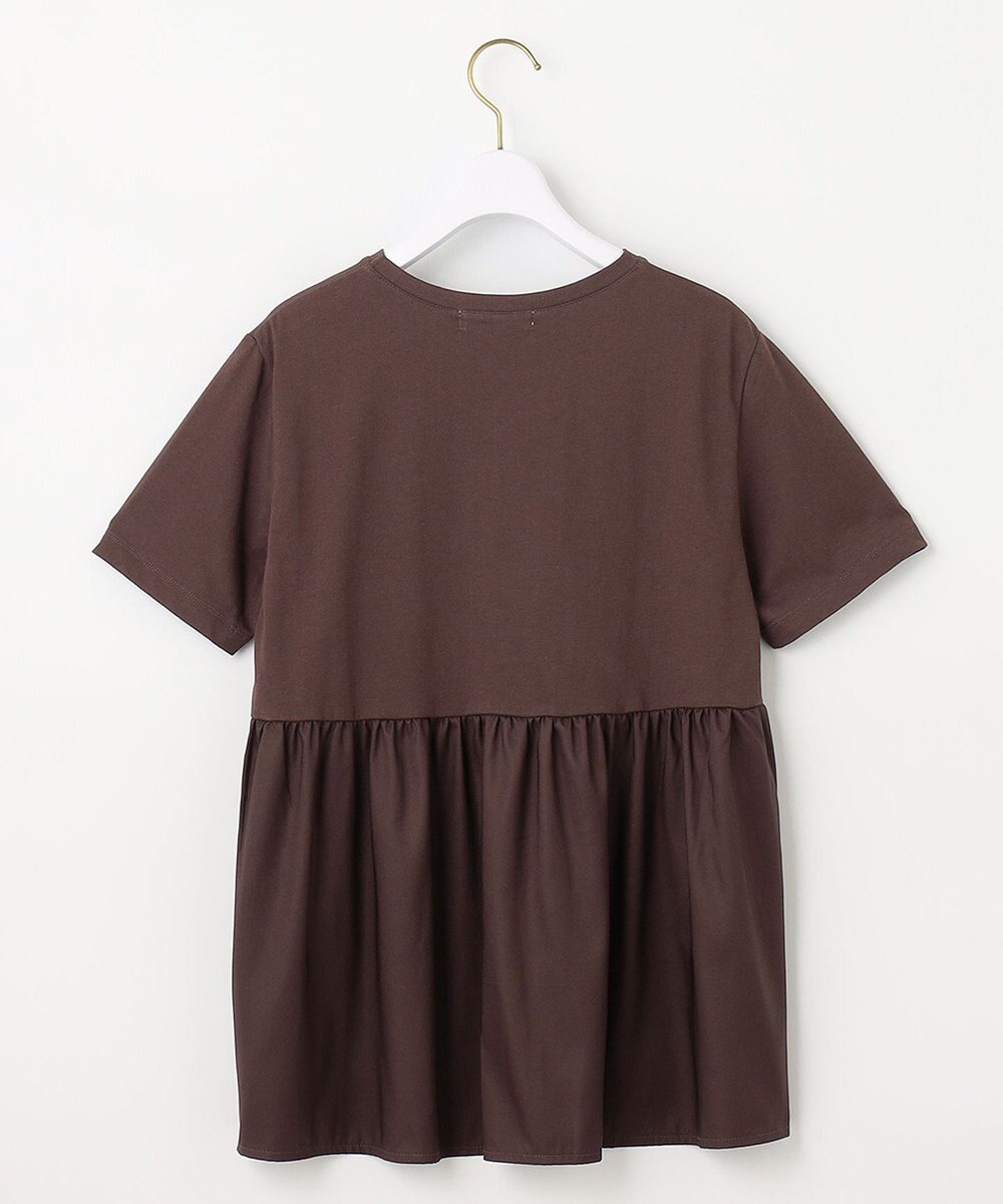 ANY SIS S 【WEB・一部店舗限定】サテンコンビ プルオーバー 