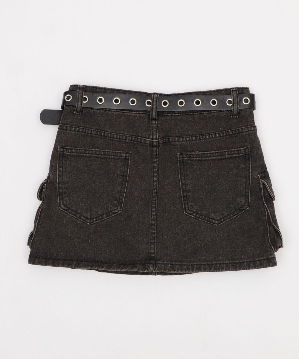 WEGO ハトメベルトカーゴデニムスカパン 