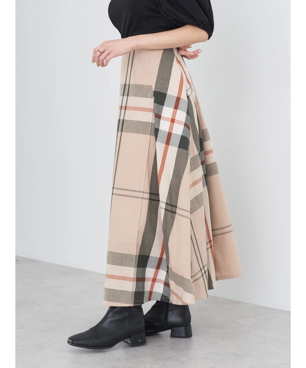 earth music&ecology ＢＩＧチェックフレアスカート 