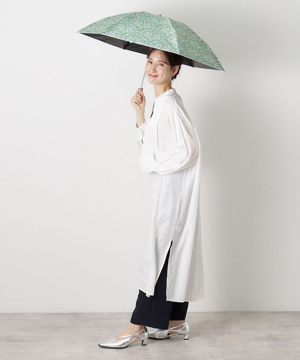 MOONBAT 【フワクール生地使用/軽量】MACKINTOSH PHILOSOPHY 遮光 晴雨兼用 折りたたみ日傘 小花柄 