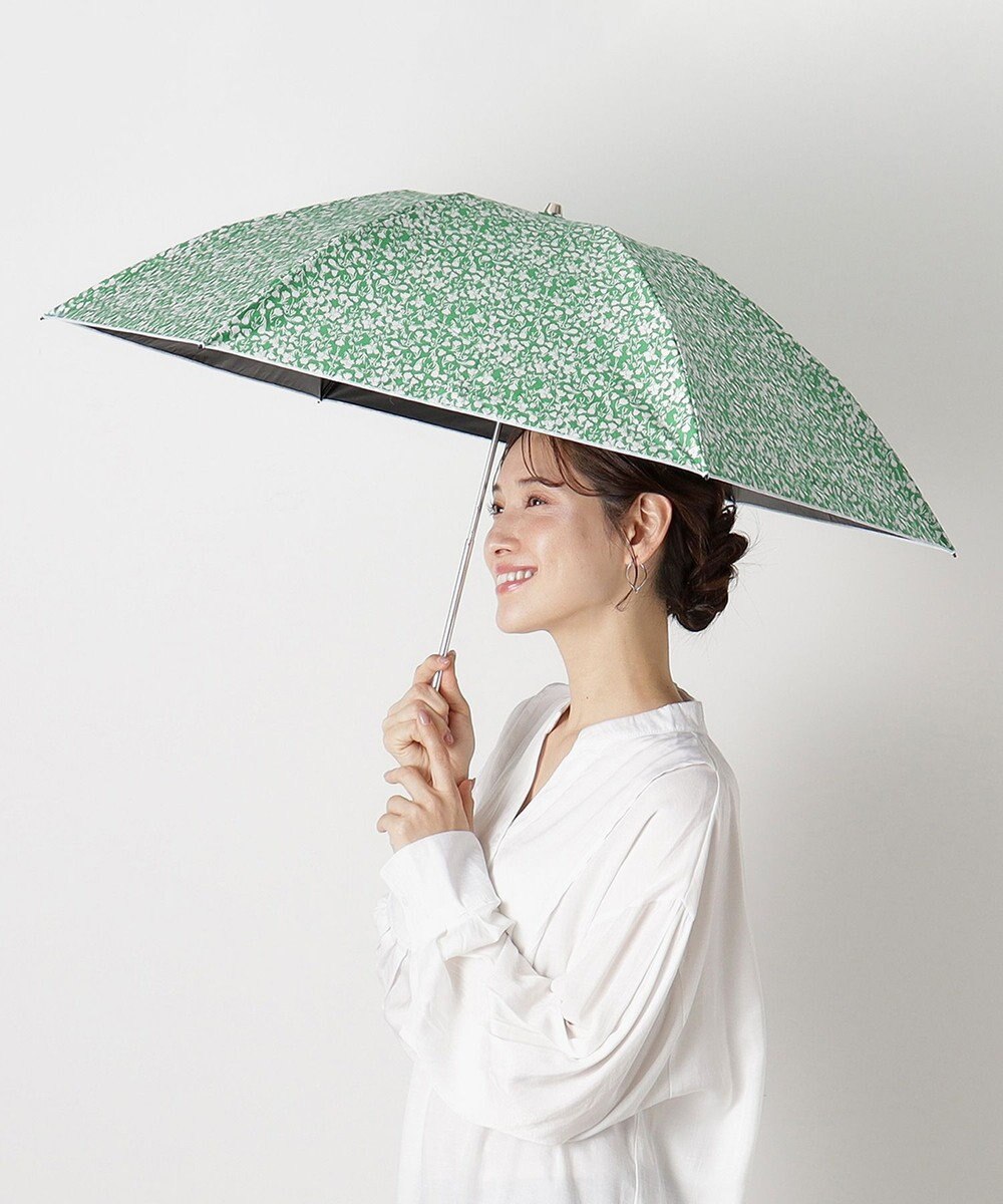 MOONBAT 【フワクール生地使用/軽量】MACKINTOSH PHILOSOPHY 遮光 晴雨兼用 折りたたみ日傘 小花柄 