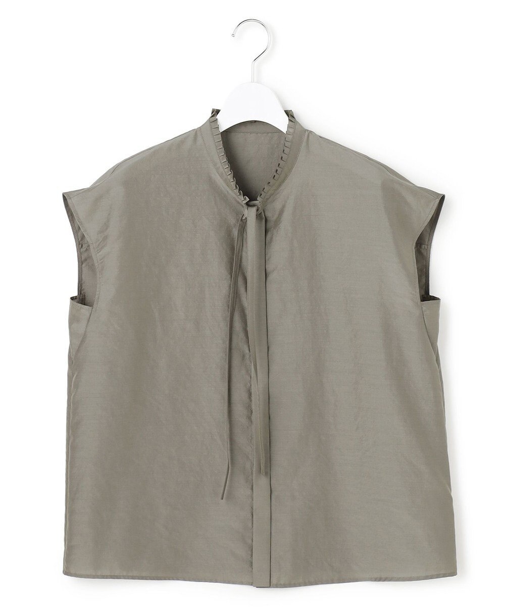 ICB セシェシルキーローン フレンチスリーブボウタイブラウス 